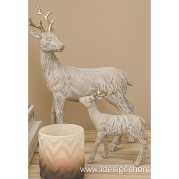 Standing Nature Polyresin Deer